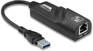 Adaptador de Rede USB 3.0 para RJ45 Gigabit Ethernet 10/100/1000Mbps – Placa de Rede Externa Compatível com Notebook, PC e MacBook Sistemas Operacionais Windows/Linux/Mac