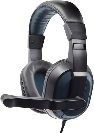 Geonav Fone de Ouvido com Microfone para Videochamadas & Reuniões Online, HSETSG, Preto