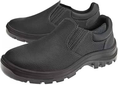 Sapato botina Segurança Ocupacional EPI Vulcaflex Marluvas 10vt48-A cabedal em couro Bico Aço e solado Bidensidade