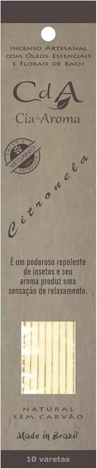 Incenso Vareta Citronela Óleo Essencial e Florais