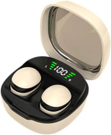 Fones de Ouvido Intra-auriculares para Dormir Fones de Ouvido com Cancelamento de Ruído Fone de Ouvido para Dormir Sem Fio 5.3 Fone de Ouvido para Lap, Pele