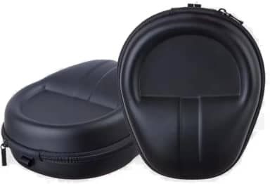 Case Estojo Rígido Premium para Headphone e Fone de Ouvido Universal, Capa Portátil Tipo Concha com Zíper Duplo, Bolso Interno e Alça