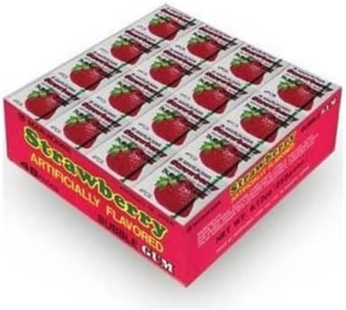 Chiclete Japonês Gum Morango Caixa com 48Un Marukawa