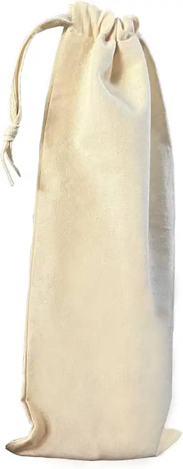 Saco Saquinho de algodão natural crú (15X40)