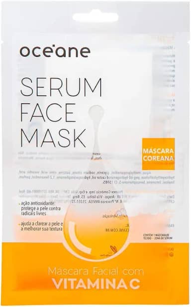 Océane Máscara Facial com Vitamina C - Serum Face Mask 20ml