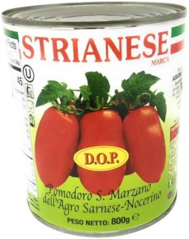 Tomate Italiano Pelado Strianese San Marzano Para molhos e Pizzas 800g