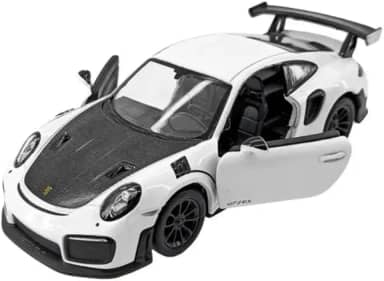 Miniatura Porsche 911 Carrinho Ferro Coleção Fricção Abre as portas (911 branco)