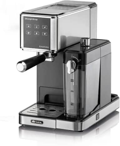Ariete 1397, Máquina de Café Expresso Ametista, espumador de leite, compatível com café moído e saches - 220V