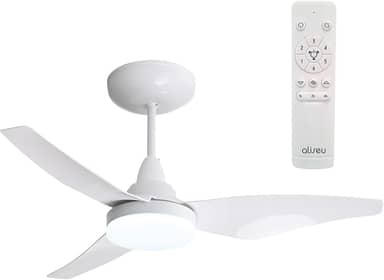 Ventilador de Teto Aliseu Mestre Branco Bivolt com Controle Remoto