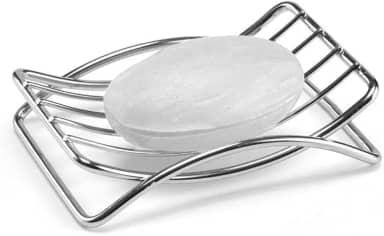 Saboneteira Cromada Arthi, Durável e Resistente, Fácil Limpeza, Design Elegante, Resistente à Corrosão,, Prática Instalação, Sofisticação para o Banheiro