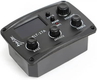 Captador de violão clássico folk acústico com display LCD e EQ 4 bandas para acessórios instrumentos corda