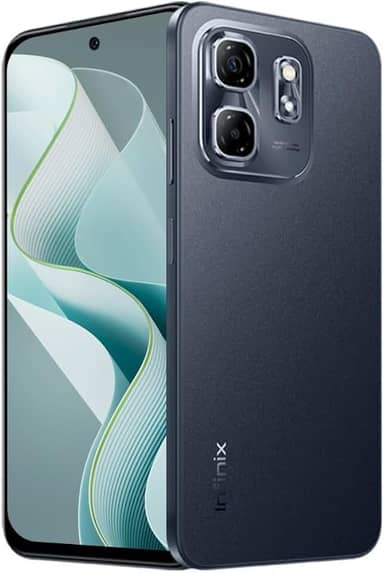 Smartphone Infinix Hot 50i 4GB RAM 256GB 4G Câmera Dupla 48MP+ Selfie 8MP NFC 5000mAh 6,7” 120Hz - Preto Obsidiana