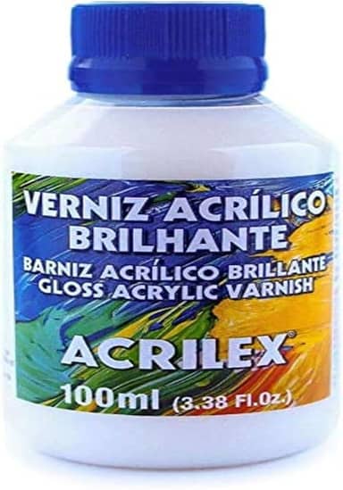 Verniz Acrílico Brilhante, Acrilex, Incolor, 100 ml