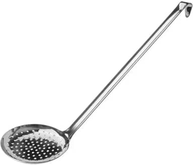 Escumadeira Inox Reforçada Para Arroz 33cm Alta Resistência Design Sofisticado Material Premium Aço Inoxidável 304 Durável Fácil Limpeza Ideal Cozinha Moderna, Utilika Distribuidora®