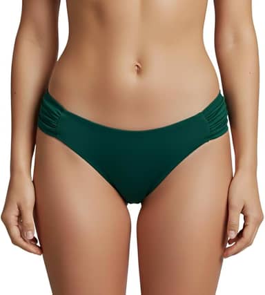 Biquíni Calcinha Praia Feminina Adulto Drapeada Borboleta Lateral Larga Forrada Blogueira Verão