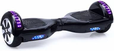 Hoverboard Skate Elétrico 6.5" com Bolsa Led Bluetooth Preto Brinovar