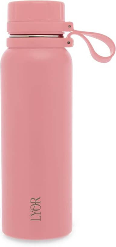 LYOR - Garrafa Térmica de Aço Inox Explorer Rosa 650ml