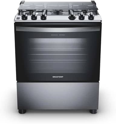 Fogão Brastemp 5 Bocas Cor Inox Com Turbo Chama - BFS5GDR 110V