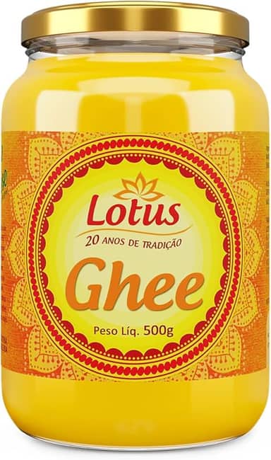 Manteiga Clarificada Lotus Ghee 500g Sem Lactose