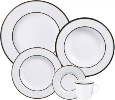 Aparelho de Jantar Tramontina Sienna em Porcelana Decorada 30 Peças
