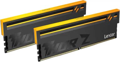 Lexar THOR Z Series RGB DDR5 RAM Kit de 32 GB (2 x 16 GB) 6000 MHz, DRAM 288 pinos UDIMM Desktop, memória de computador para jogos de alto desempenho para PC para Intel XMP 3.0/AMD EXPO, PMIC/On-die