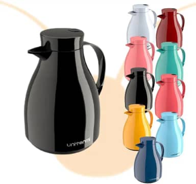Garrafa Térmica Paris com Gatilho para Chá e Café, 500ml (Preto)