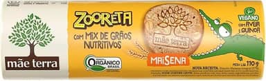 Mãe Terra Biscoito Maizena Integral 7 Grãos Orgânico Zooreta Pacote Tamanho: 110 G (Pacote De 1)
