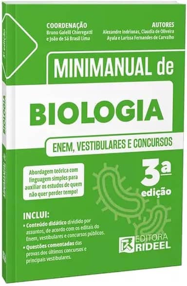 MINIMANUAL DE BIOLOGIA - ENEM, VESTIBULARES E CONCURSOS