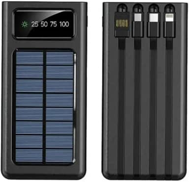 IT-BLUE Power Bank 10.000mAh 5 em 1 com Banco de Energia Solar MAX-0539