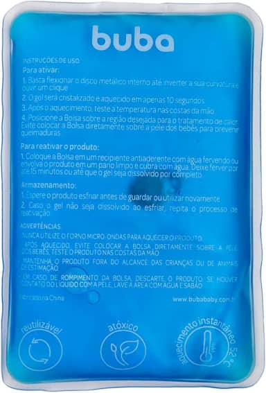 Buba Bolsa Termica Instantanea Em Gel Modelo:14517, Cor: Azul