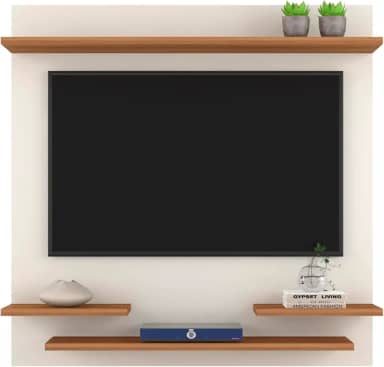 Painel Tv Quarto Sala Painel Prateleira Até 32 Polegadas Star (OFF/NATURE)