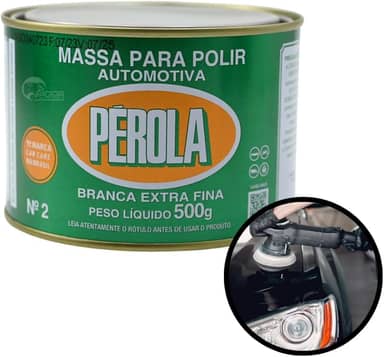 Perola Massa Para Polir Base Solvente 500 Grs