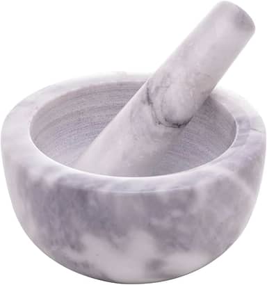 LYOR - Conjunto Pilão e Socador de Mármore Marin 12cm x 6cm