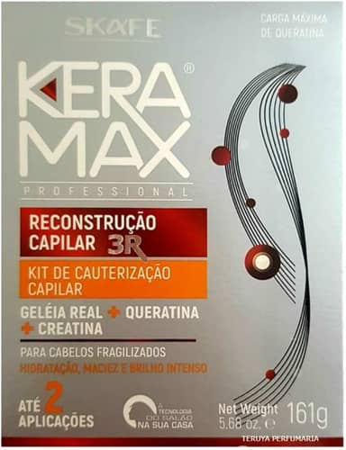 Skafe Kit De Cauterização Keramax 02 Aplicações 161 Ml Multicolorido