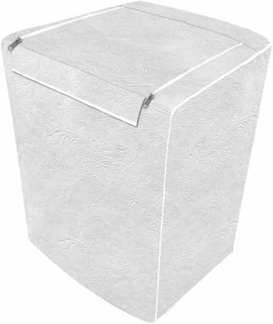 "Capa Para Maquina De Lavar Brastemp Eletrolux Consul 10Kg 11Kg 12Kg Impermeável Flanelada Com Zíper Proteção UV Material Super Resistente E Perolizado de Alta Qualidade" (Branca)