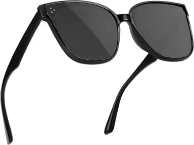 Óculos de Sol Polarizado Retrô Unissex Quadrado - Armação Oversized Ultraconfortável, Proteção UV400, Ideal para Dirigir e Viagens ao Ar Livre