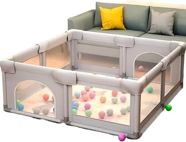 Cercadinho Para Bebês, Playground Infantil, Chiqueirinho. Desmontável, Super Resistente. Com Proteção para seu Bebê (Com Bolsa Para Transporte)