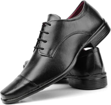 Sapato social modelo de amarrar masculino preto