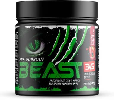 3VS Nutrition Pré-Treino Beast 300g Sabor Frutas Vermelhas