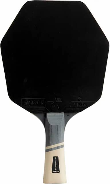 STIGA Cybershape Lite Ping Pong Raquete – Raquete de tênis de mesa para iniciantes com lâmina leve de 5 camadas, formato hexagonal e borracha que não irrita a rotação para brincadeiras recreativas