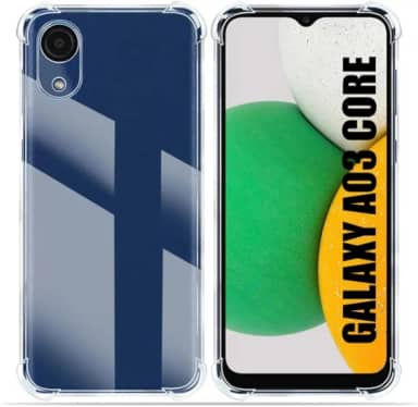 [GL CASES] Capinha Samsung A03 CORE Capa Samsung A03 CORE Slim Clear Anti Impacto Reforçada Silicone Transparente Case Flexível Anti Choque Encaixe Preciso Com Proteção Para Câmera e Tela