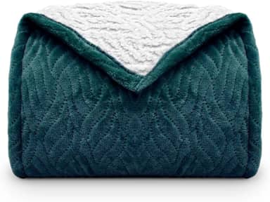 Cobertor Sherpa Glamour Solteiro 1,50x2,10 - Appel - Petróleo