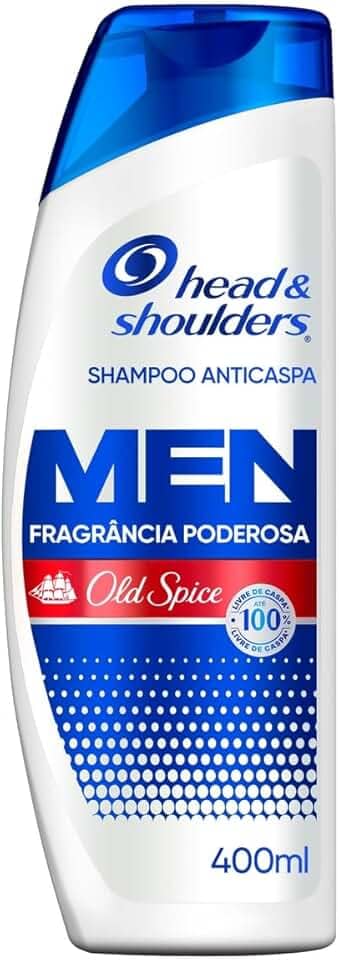 Head & shoulders & Shampoo Anticaspa Masculino com Old Spice Para Cabelo Oleoso 400 Ml, &