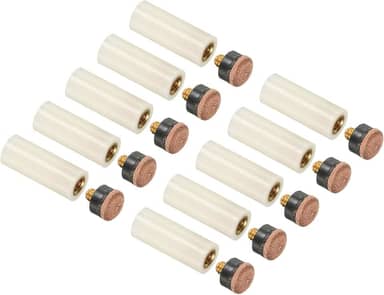 PATIKIL Pontas rosqueadas para tacos de sinuca, pontas de taco de bilhar para substituição com ponteiras para tacos de sinuca