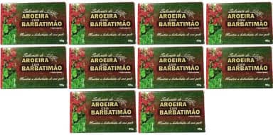 Kit com 10 Sabonete de Aroeira e Barbatimão em Barra 90g