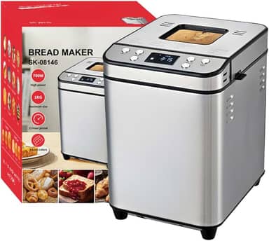 Máquina de Pão Caseiro Automática Elétrica com Timer Programável para Uso Doméstico (220v)