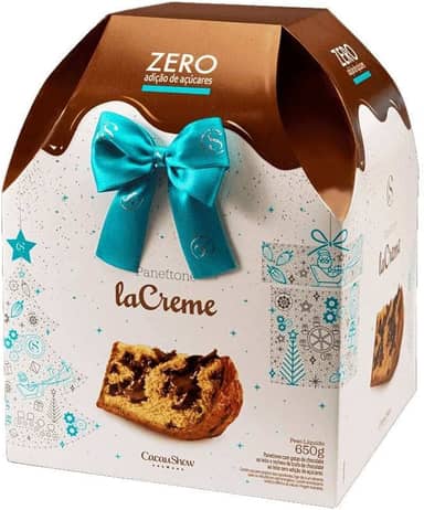 Panettone laCreme Zero Adição de Açúcar 650g Cacau Show