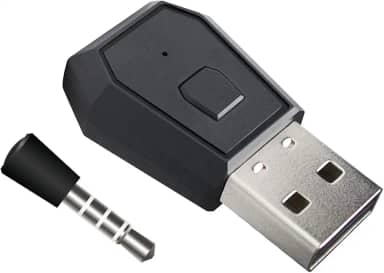 Adaptador Bluetooth PS4 sem fio, Zamia PS4 PS5 Dongle Mini USB 4.0 Fone de ouvido Adaptador Transmissores Receptor de microfone Suporte A2DP HFP HSP