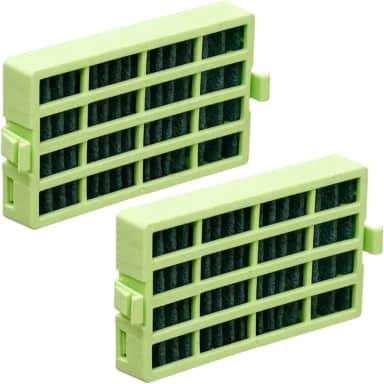 2 Filtro Geladeira compatível com Consul Bem Estar para Modelos CRM45, CRM47, CRM49, CRM50, CRM51, CRM52, CRM55, CRM56 - Antiodor, Desodorizador e Antibactéria - Cor Verde