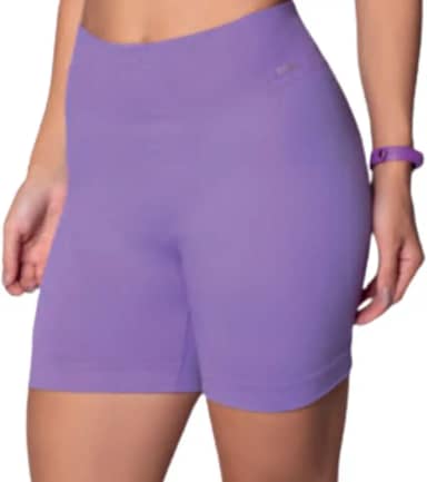 Short Academia Feminino Zero Transparência Sem Costura Poliamida Selene Adulto
